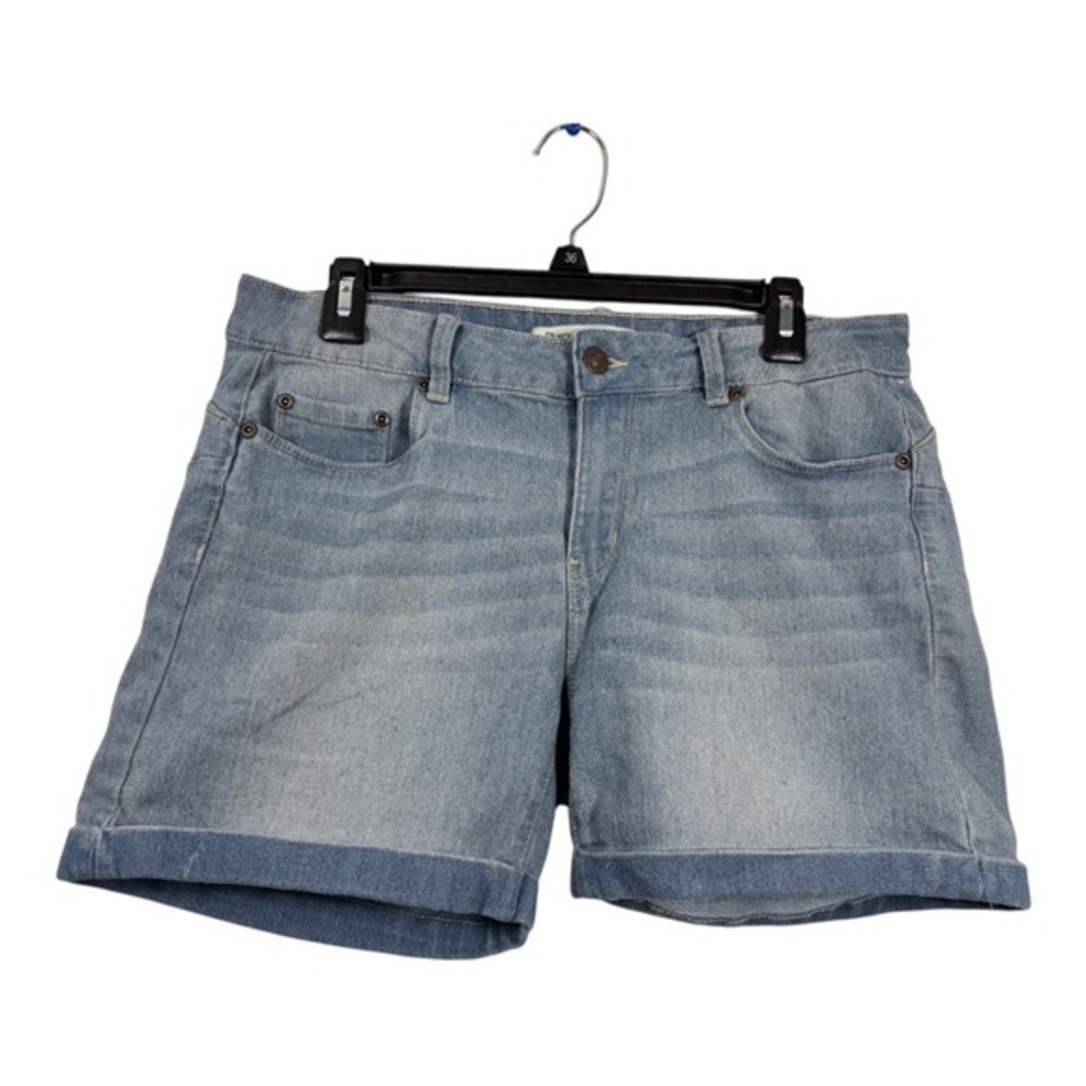 Bluenotes Womens Jean Shorts Size 32 Low Rise Curvy Midi Denim Blue Country